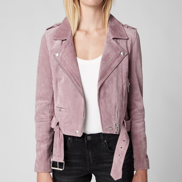 REVOLVE x BLANK NYC: Lilac Suede Moto Jacket - Picture 2 of 9
